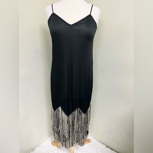 Vintage Flapper Style Fringe Dress